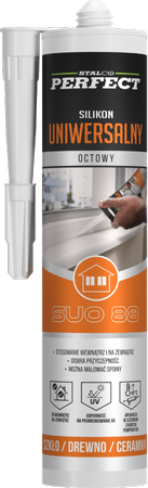STALCO SILIKON UNIWERSALNY OCTOWY BEZBARWNY 280 ML PERFECT S-64788