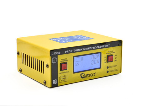 GEKO PROSTOWNIK ELEKTRONICZNY LCD 6V/12/24V G80038
