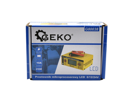 GEKO PROSTOWNIK ELEKTRONICZNY LCD 6V/12/24V G80038
