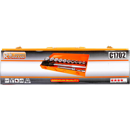 Richmann zestaw kluczy nasadowych 3/4 14 elementów 22-50mm C1702