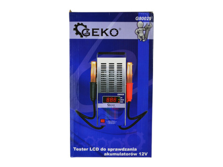 GEKO Tester LCD do sprawdzania akumulatorów 12V