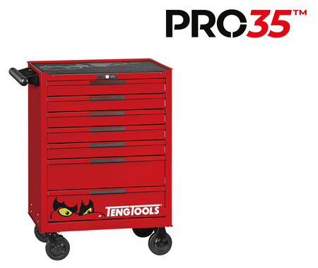 Wózek narzędziowy TKW26R282TC PRO35TM wraz z zestawem narzędzi 282 elementy