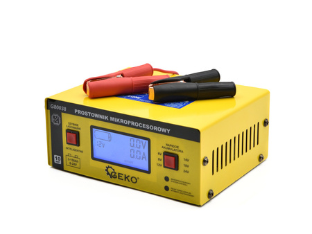 GEKO PROSTOWNIK ELEKTRONICZNY LCD 6V/12/24V G80038