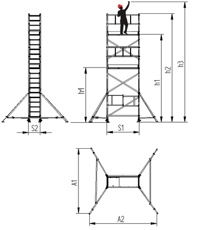 Levvel rusztowanie EasyGate 730 S1000-0111
