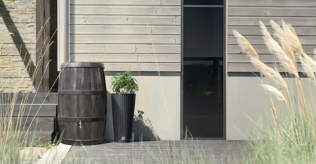 Zbiornik na deszczówkę Burgund-Umbra beczka 500L RBU500-440U