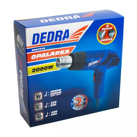 DEDRA OPALARKA 1000/2000W DED7970