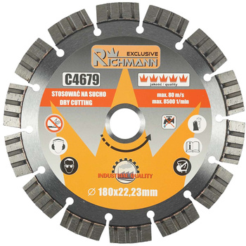 Richmann tarcza diamentowa do betonu zbrojonego 180mm C4679