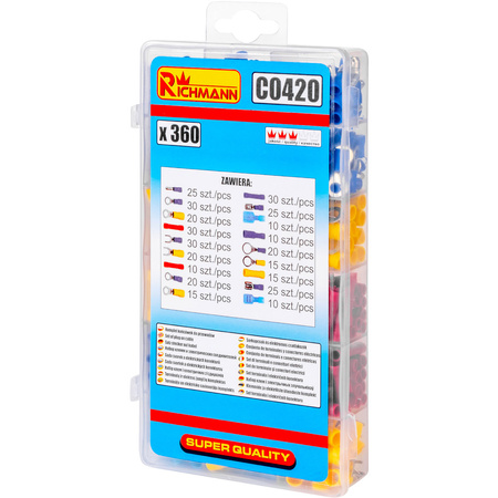 RICHMANN KOŃCÓWKI ZŁĄCZ ELEKTRYCZNYCH 360SZT. C0420