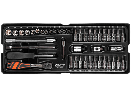 Richmann wkład zestaw bitów i nasadek z grzechotką 1/4" 4-14mm C1206