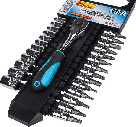 Richmann zestaw 27 elementów grzechotka 1/4" + końcówki C1127