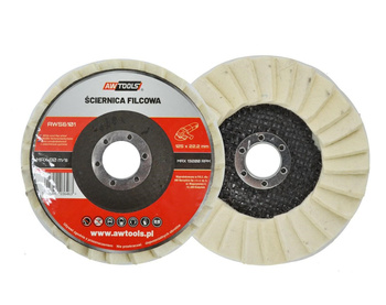 AWTOOLS ŚCIERNICA FILCOWA 125mm