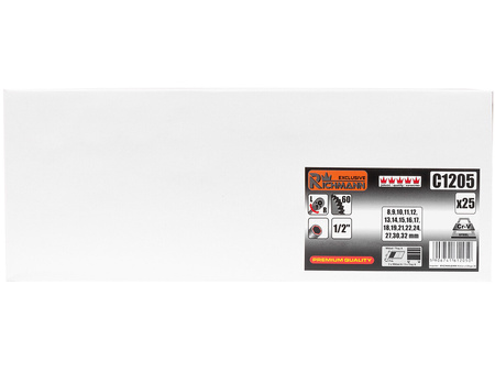 Richmann wkład zestaw nasadek 1/2 8-3mm 25elementów z grzechotką C1205