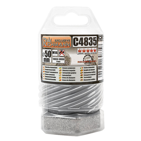 Richmann otwornica diamentowa 50mm M14 C4835 kamień ceramika marmur