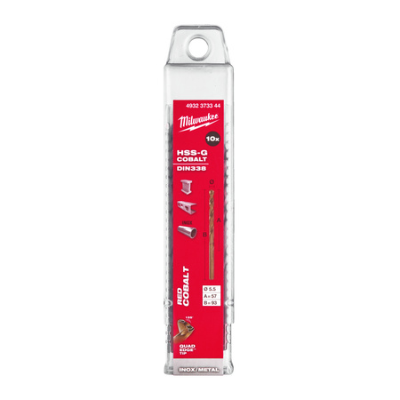 Milwaukee wiertło kobaltowe do metalu 5,5mm 10szt