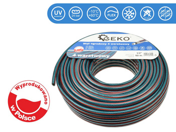 GEKO WĄŻ OGRODOWY 4-WARSTWOWY 1/2" 50M
