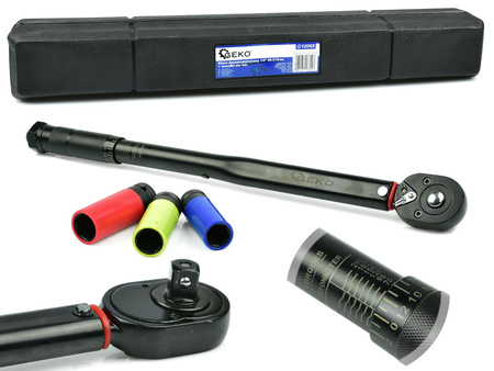 GEKO KLUCZ DYNAMOMETRYCZNY 1/2" 28-210Nm BLACK HD