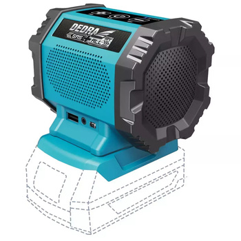 DEDRA GŁOŚNIK AKUMULATOROWY BLUTOOTH 18V USB DED7004