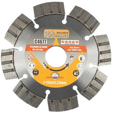 Richmann tarcza diamentowa do betonu zbrojonego 115mm C4677