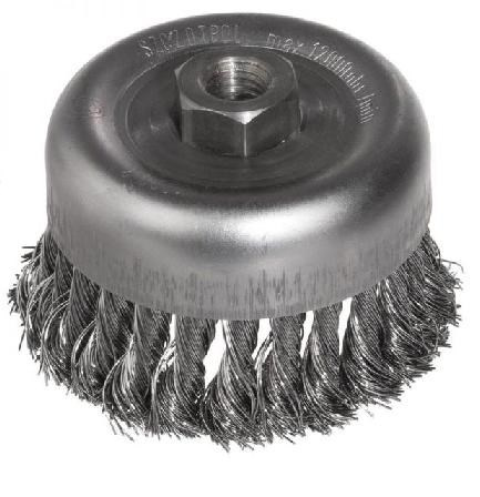 SZCZOTKA DOCZOŁOWA SKRĘCANA Fi 40mm GWINT M14