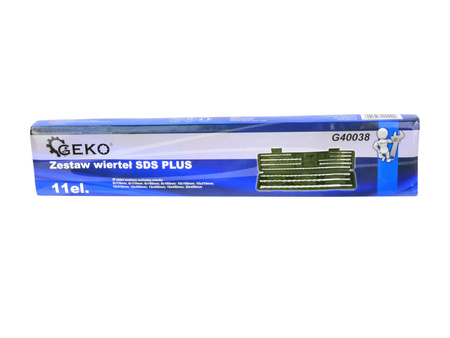 Geko zestaw 11 sztuk wierteł Sds-Plus 5-20mm G40038