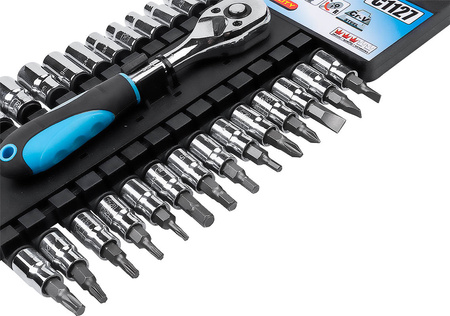 Richmann zestaw 27 elementów grzechotka 1/4" + końcówki C1127
