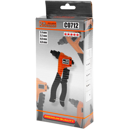 Richmann nitownica ręczna do nitów stalowych 2.4-4.8mm C0712