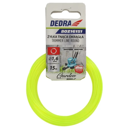 DEDRA ŻYŁKA TNĄCA OKRĄGŁA 1,6mm 15m 80Z16151