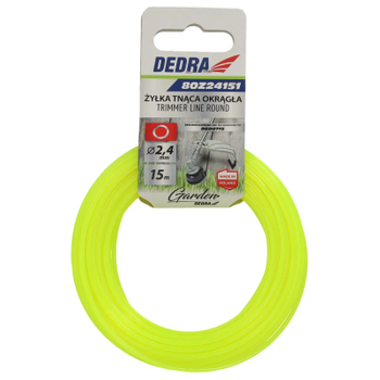 DEDRA ŻYŁKA TNĄCA OKRĄGŁA 2,4mm 15m 80Z24151