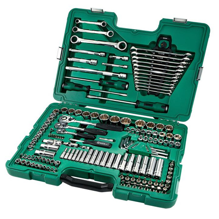 SATA zestaw Kluczy nasadowych 150 elementów 1/4" 3/8" 1/2"  ST09510SJ