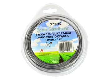 GEKO ŻYŁKA ZBROJONA OKRĄGŁA 3,0MM 15M