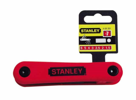 STANLEY KLUCZE IMBUSOWE SKŁADANE 7szt 1.5-6mm