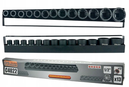Richmann zestaw nasadek udarowych 12-KĄT 1/2" 10-30mm 