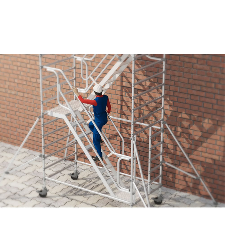 Faraone wieża jezdna Top System ze schodami 135×180 CM 6,4M G1-54