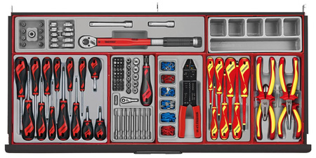 Tengtools Wózek narzędziowy 1004 elementy TCMM1004NBK1