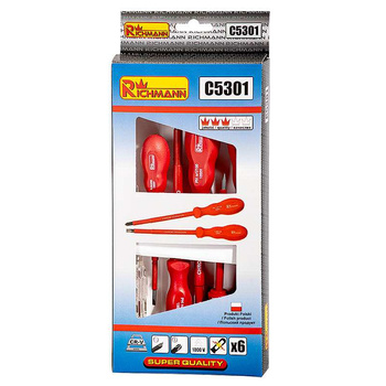 Richmann wkrętaki elektryczne 5 sztuk + próbnik C5301