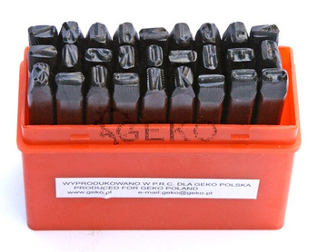 NUMERATORY - LITERY 6mm