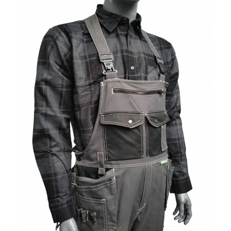 Koszula flanelowa Stalco Szara