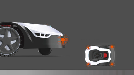 Cedrus robot koszący C-Mow M10 1000m2 z osłoną stacji ładującej