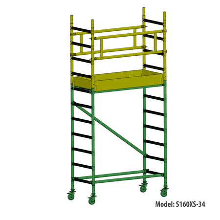 FARAONE WIEŻA JEZDNA TOP FLEX 75 X 160 CM 4,12M S160XS-34