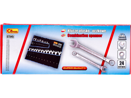Richmann komplet kluczy płasko-oczkowych 6-32mm 24 sztuki