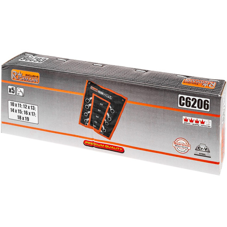 Richmann klucze do pomp komplet płachta 10-19mm C6206