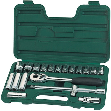 Sata zestaw 20 kluczy nasadowych 1/2" z grzechotką