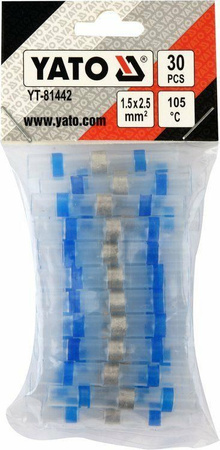 YATO KOSZULKI TERMOKURCZLIWE Z CYNĄ 1,5-2,5mm2   30szt.