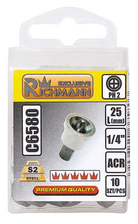 RICHMANN BIT PH2 25MM Z OGRANICZNIKIEM C6580