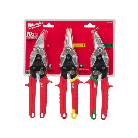 Milwaukee nożyce do blachy prawe odgięte 260mm 48224522