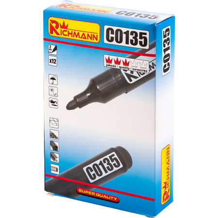 RICHMANN MARKER BUDOWLANY GRUBY, CZARNY C0135