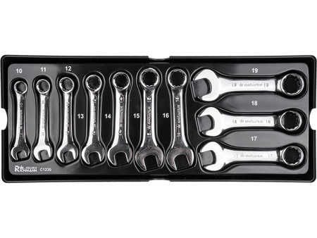 Richmann wkład klucze krótkie płasko oczkowe 10-19mm C1230