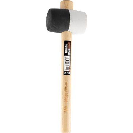RICHMANN MŁOTEK GUM. 90 BIAŁO-CZARNY RĄCZKA DREWNO C2604