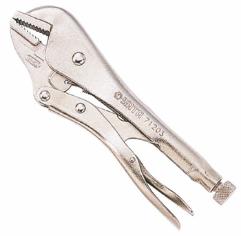 SATA SZCZYPCE ZACISKOWE SAMOBLOKUJĄCE Z SZCZĘKAMI PROSTYMI 7"