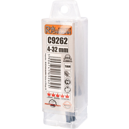 RICHMANN WIERTŁO STOPNIOWE DO METALU 4-32 MM C9262